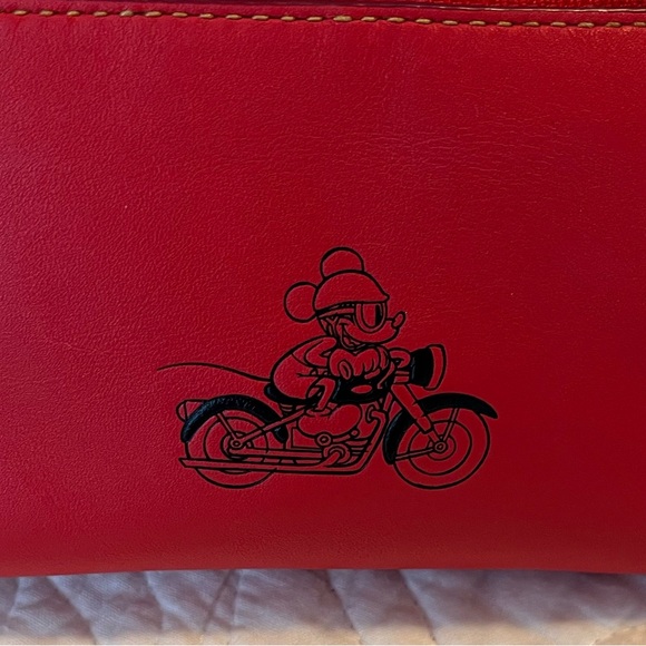 Coach Disney Limited Edition Mickey Motorcycle Cosmetic Pouch EUC - Picture 3 of 9
